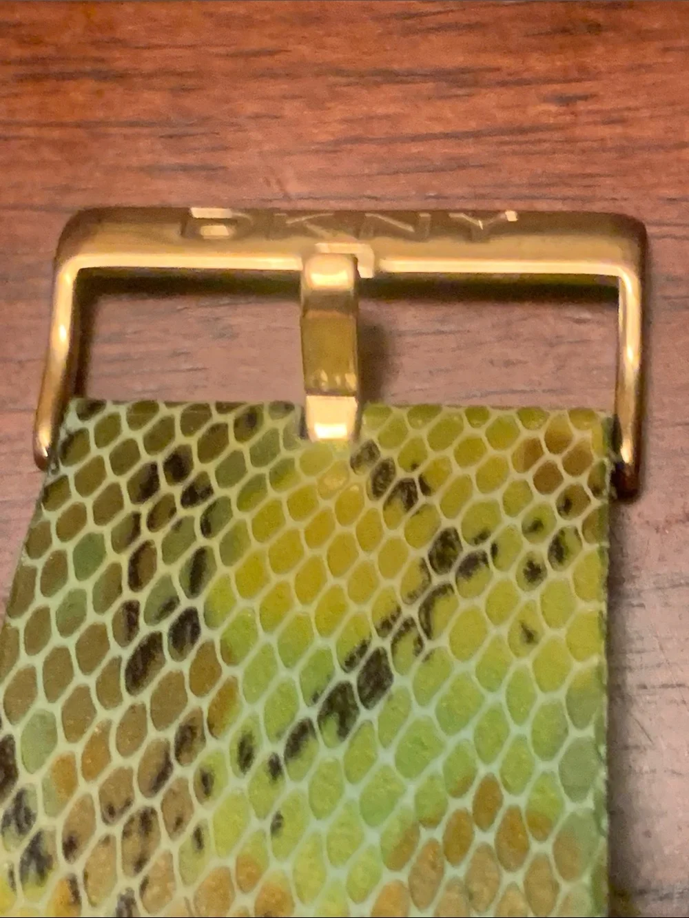 Limited edition rareDKNY collection rare watch with snake like skin belt. Must!